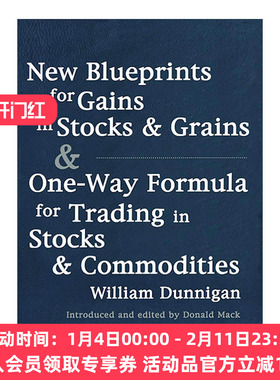英文原版 New Blueprints for Gains in Stocks and Grains & One-Way Formula for Trading in Stocks & Commodities 进口书籍