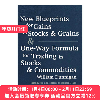 英文原版 New Blueprints for Gains in Stocks and Grains & One-Way Formula for Trading in Stocks & Commodities 进口书籍
