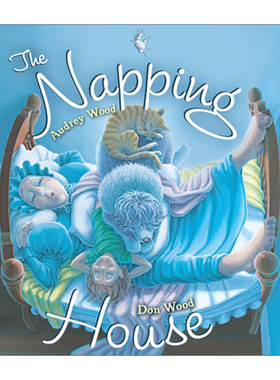 打瞌睡的房子 英文原版 The Napping House 软垫封面纸板书 凯迪克奖得主伍德夫妇 廖彩杏吴敏兰书单 英文版 进口英语原版书籍