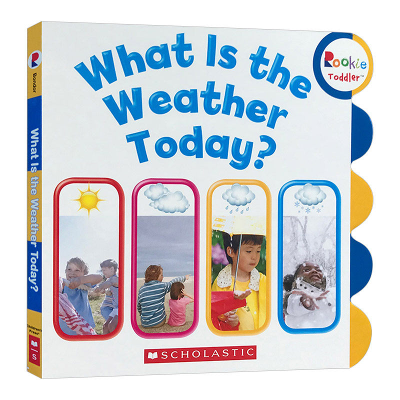 今天天气怎么样 英文原版 纸板书 what is the weather today
