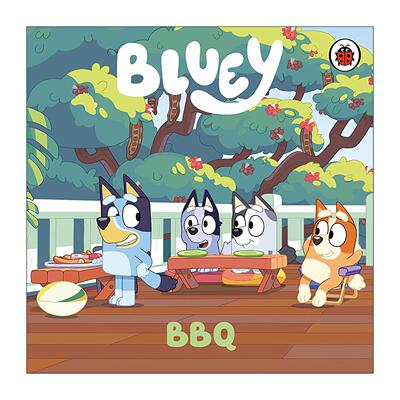 英文原版 Bluey BBQ 小蓝狗布鲁伊 家庭烧烤日 大开本绘本 英文版 进口英语原版书籍