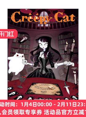 英文原版 Creepy Cat Vol.4 猫和我的奇妙生活 卷四 幽默漫画 Cotton Valent 英文版 进口英语原版书籍