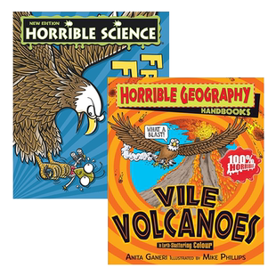 可怕的地理科学2本 英文原版 Horrible Geography 可怕的科学同系列 英文版中小学生英语课外阅读 青少年科普桥梁章节书
