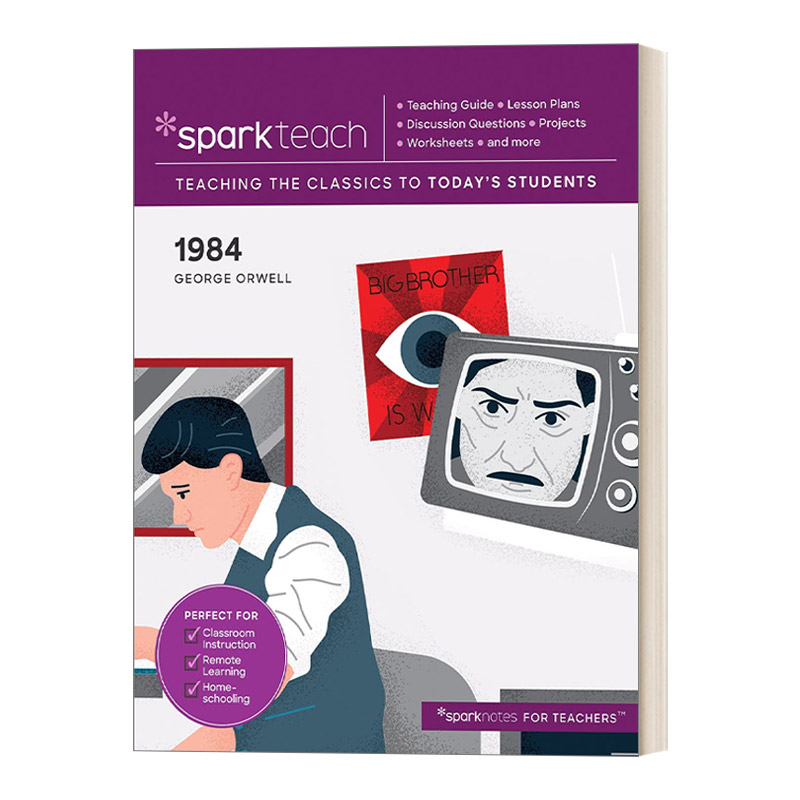 教案 英文原版 SparkTeach 1984 英文版 进口英语原版书籍