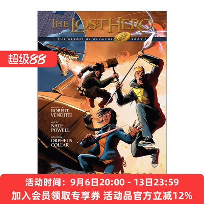 英文原版 The Heroes of Olympus 01 Lost Hero The Graphic Novel 波西杰克逊第二季 奥林匹斯英雄系列1 失落的英雄 漫画图画书