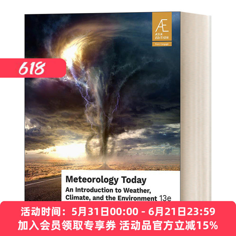 英文原版 Meteorology Today 现代气象学 天气气候与环境导论 第13版 Ahrens/Henson 英文版 进口英语原版书籍