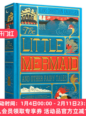 小美人鱼和精灵故事集 英文原版 Little Mermaid and Other Fairy Tales 安徒生 Andersen 经典童话 全彩复刻插图版精装 3D 立体书