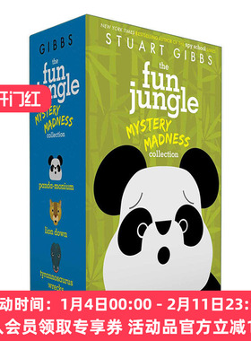 英文原版 The FunJungle Mystery Madness Collection 4-6册盒装 斯图亚特吉布斯 英文版 进口英语原版书籍