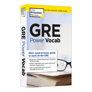 英语单词书籍 进口书 Power 英文词汇 普林斯顿 英文原版 GRE Vocab 英文版 正版 Princeton GRE考试词汇