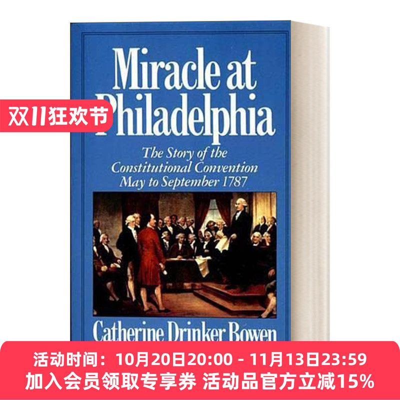 民主的奇迹 英文原版 Miracle at Philadelphia 美国宪法制定的127天 英文版 进口英语原版书籍