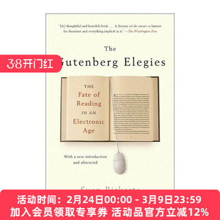 英文原版 The Gutenberg Elegies 古腾堡哀歌 电子时代阅读的悲剧 英文版 进口英语原版书籍
