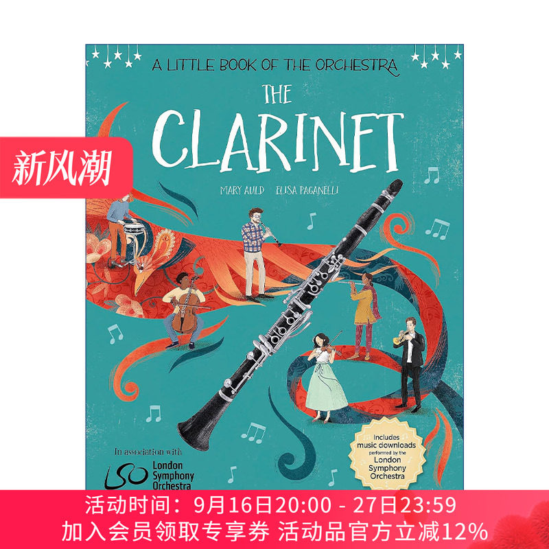 乐团小册子 英文原版 A Little Book of the Orchestra: The Clarinet 单簧管 儿童启蒙精装绘本 英文版 进口英语原版书籍