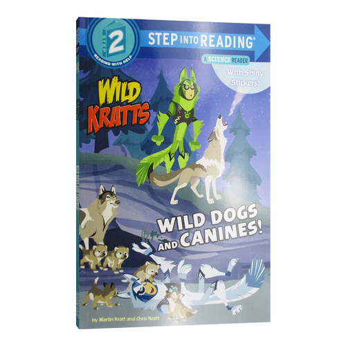 英文原版 Wild Dogs and Canines 动物兄弟猎犬 英文版 Step Into Reading 2 企鹅兰登分级阅读进阶2级