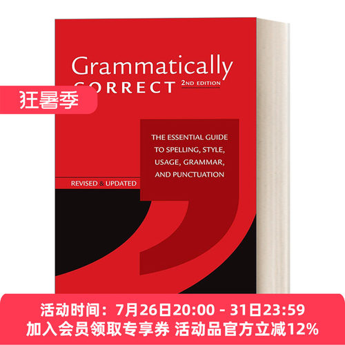 英文原版 Grammatically Correct 正确语法 英语拼写，风格，用法，语法和标点符号的基本指南 语言学 英文版 进口英语原版书籍
