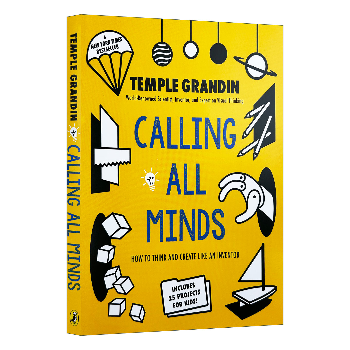 英文原版 Calling All Minds 呼唤所有思想 如何像一个发明家一样思考和创造 儿童激发创意读物 Temple Grandin 英文版 进口书籍