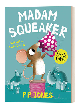 老鼠米内塔 英文原版绘本 Madam Squeaker 小宝石阅读系列 英文版 进口英语原版书籍