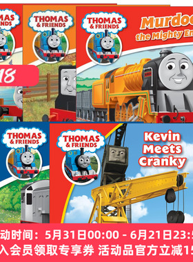 英文原版 Thomas & Friends 托马斯和朋友们系列绘本5册 托马斯小火车 凯文遇见克兰奇 丹尼斯 路西 默多克 英文版 进口原版书籍