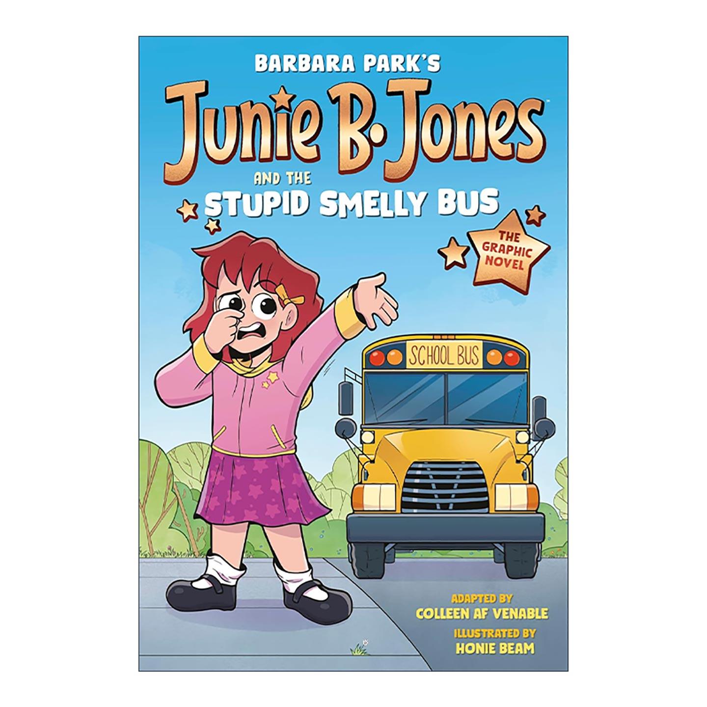 英文原版 Junie B. Jones and the Stupid Smelly Bus 朱尼琼斯漫画系列1 又笨又臭的巴士 儿童搞笑全彩图画小说 Barbara Park