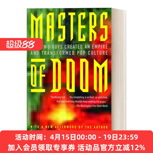 英文原版 Masters Of Doom DOOM启世录 游戏领域传记 豆瓣高分推荐 David Kushner 英文版 进口英语原版书籍