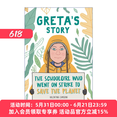 格雷塔的故事  英文原版 Greta'S Story 为拯救地球而罢课的女学生 英文版 进口英语原版书籍