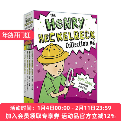 英文原版 The Henry Heckelbeck Collection #2 亨利·赫克贝克系列5-8册盒装 男孩成长魔法主题章节书 英文版 进口英语原版书籍