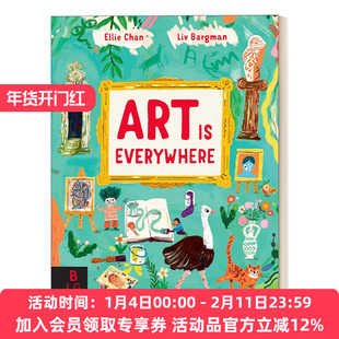 艺术无处不在 英文原版 Art Is Everywhere 精装绘本 艺术知识科普 英文版 进口英语原版书籍