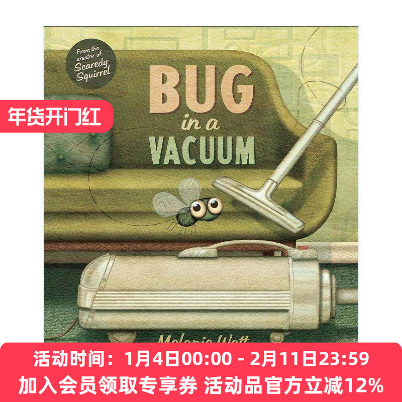 英文原版 Bug in a Vacuum 我掉进了吸尘器 儿童绘本 梅兰妮·瓦特 英文版 进口英语原版书籍