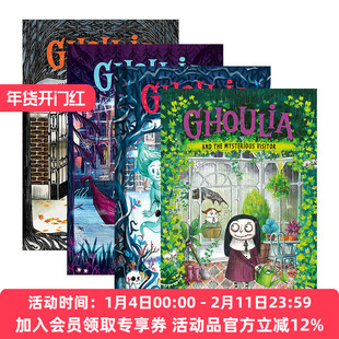 华研原版 英文原版 Ghoulia 怪诞庄园的柯莉亚系列4册 儿童文学章节书 精装 Barbara Cantini 英文版 进口英语原版书籍