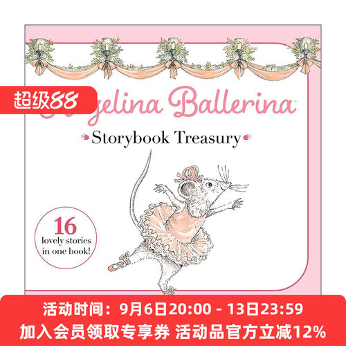 英文原版 Angelina Ballerina Storybook Treasury 芭蕾小精灵安吉莉娜 16个故事集 精装 英文版 进口英语原版书籍