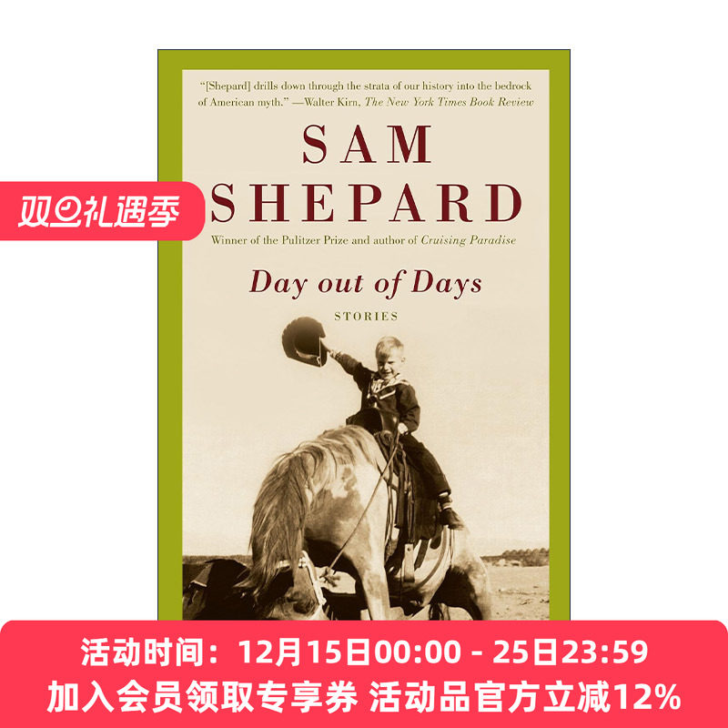 日复一日  英文原版 Day out of Days 短篇小说集 普利策奖得主Sam Shepard 英文版 进口英语原版书籍