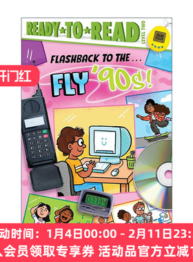 英文原版 Flashback to the Fly '90s 闪现90年代 准备读分级2 英文版 进口英语原版书籍