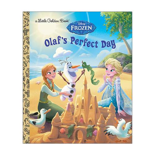 英文原版 Olaf's Perfect Day Disney Frozen Little Golden Book 雪宝的完美夏日 迪士尼冰雪奇缘 兰登书屋精装小金书 同名电影