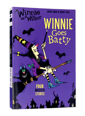 女巫温妮与黑猫威尔伯 英文原版 Winnie and Wilbur Winnie Goes Batty 温妮女巫魔法故事 牛津英文版儿童小说章节书