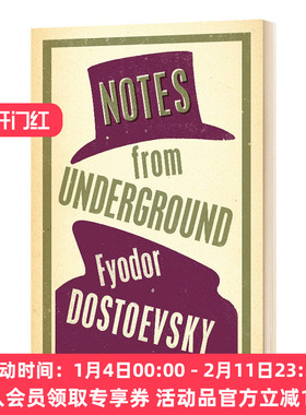 地下室手记 陀思妥耶夫斯基 英文原版 Notes from Underground Alma Classics 世界经典名著 Fyodor Dostoevsky 英文版进口英语书