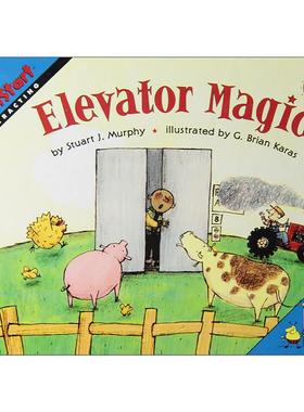英文原版 Mathstart Level 2 Elevator Magic 数学启蒙绘本2级 英文版 进口英语原版书籍
