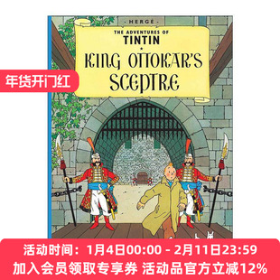 英文原版 The Adventures of Tintin King Ottokar's Sceptre 丁丁历险记之奥托卡王的权杖 儿童精装漫画 英文版 进口英语原版书籍