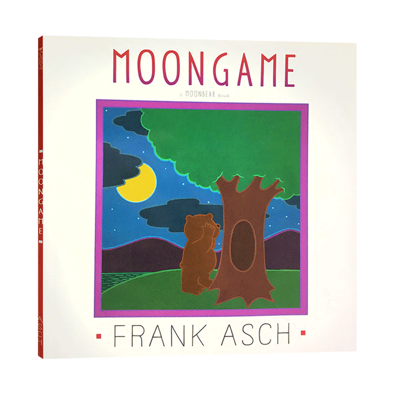 英文原版绘本 MoonGame 月亮捉迷藏 月亮小熊的故事系列 儿童图画书 Frank Asch 法兰克艾许 英文版 进口英语原版书籍