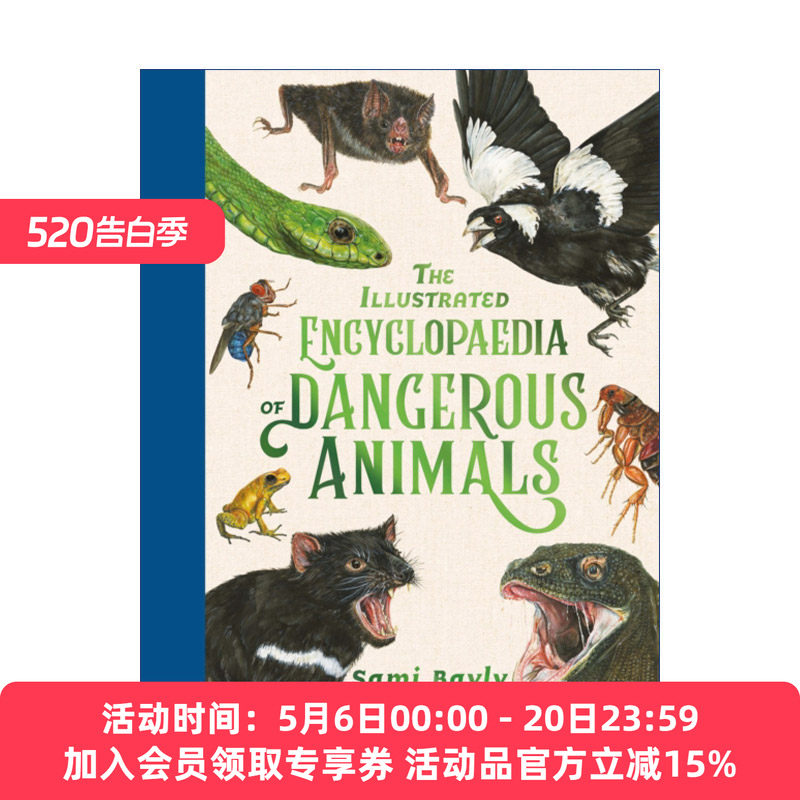 危险动物插图百科全书  英文原版 The Illustrated Encyclopaedia of Dangerous Animals 儿童科普精装 英文版 进口英语原版书籍