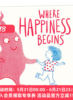 英文原版绘本 Where Happiness Begins 快乐你在哪里 2021年凯特格林纳威奖 精装情绪管理绘本 英文版 进口英语原版书籍