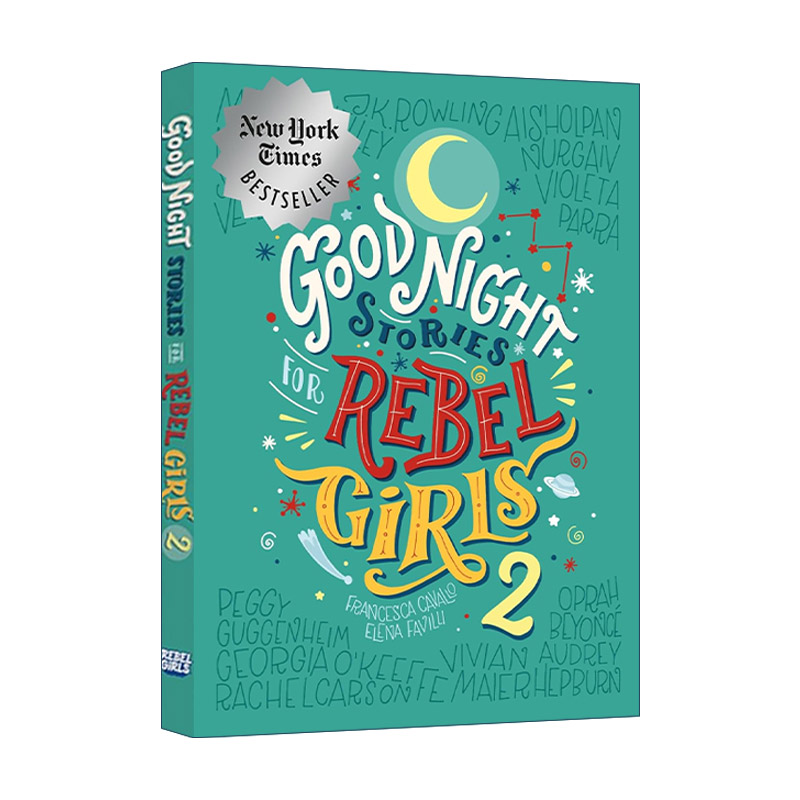英文原版 Good Night Stories for Rebel Girls 2 特立独行叛逆女孩的睡前晚安故事 100位了不起的女士 精装 进口英语原版书籍