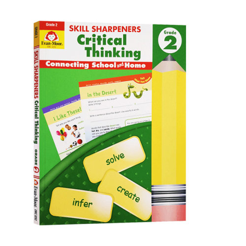 技能铅笔刀批判性思维练习册 二年级 英文原版 Skill Sharpeners Critical Thinking Grade 2 美国加州小学英语教辅 英文版