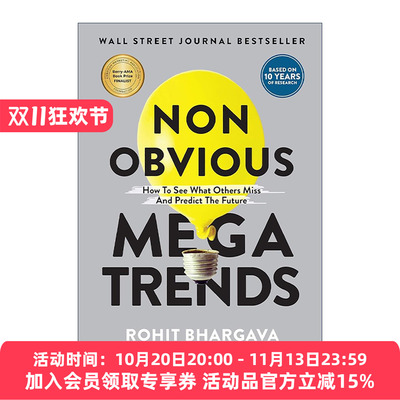 英文原版 Non Obvious Megatrends 暗流涌动 透过非显著趋势预测未来 罗希特·巴尔加瓦 英文版 进口英语原版书籍