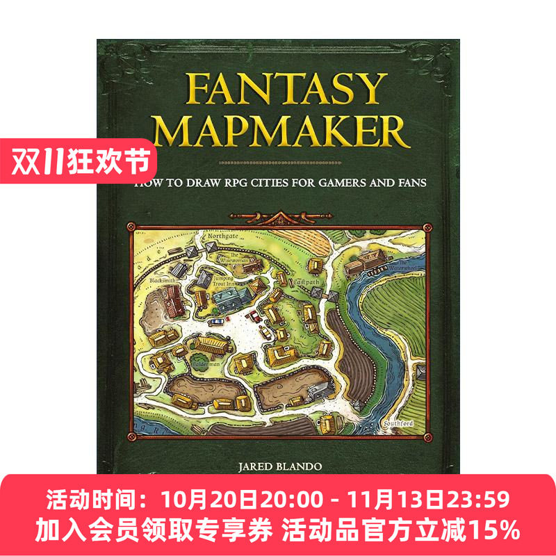 英文原版 Fantasy Mapmaker 幻想制图师 如何为玩家和粉丝绘制RPG城市 角色扮演游戏地图绘制指南 英文版 进口英语原版书籍
