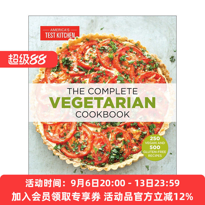 英文原版 The Complete Vegetarian Cookbook 完全素食食谱 700道简单易做的健康素食餐 America's Test Kitchen 进口英语原版书籍