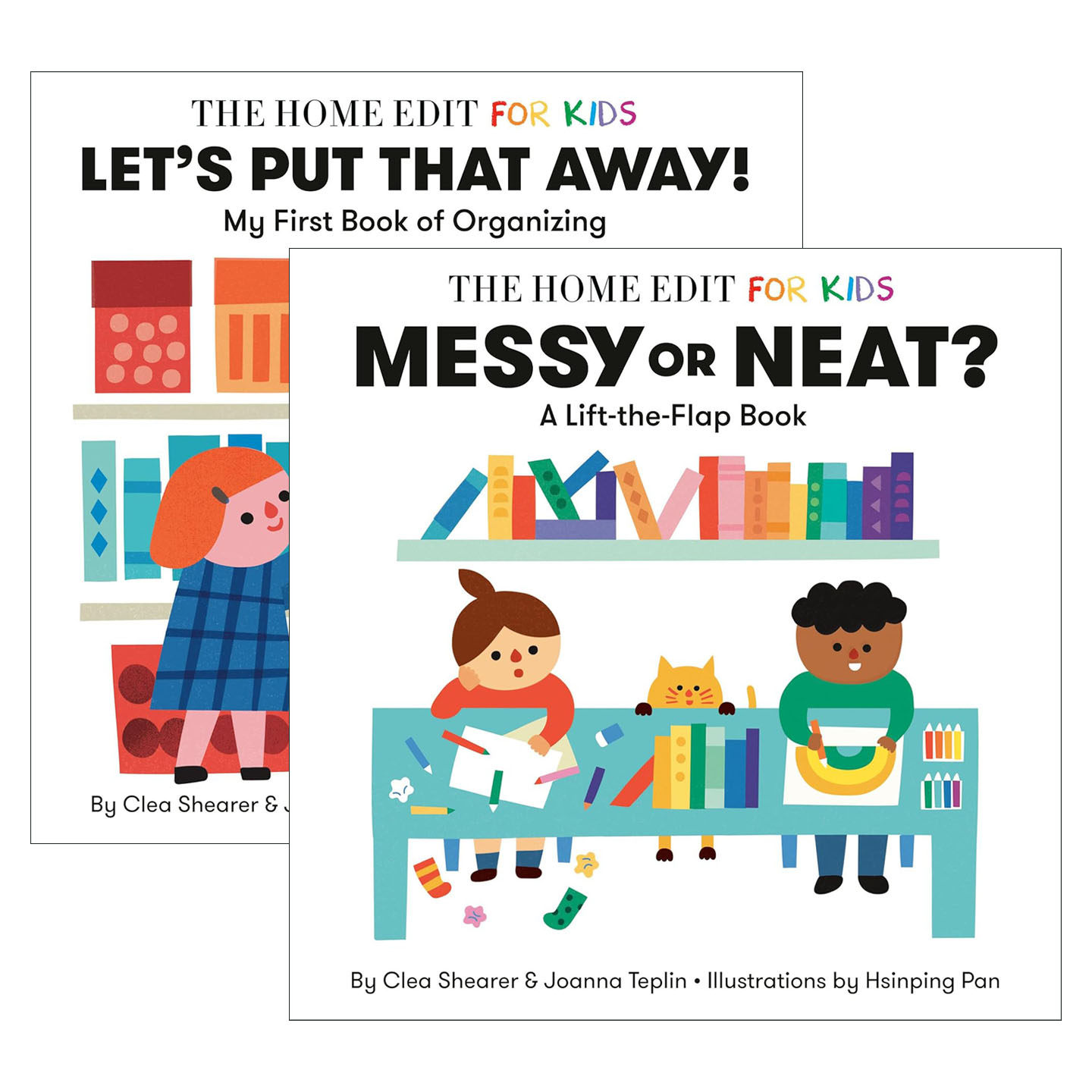 英文原版 The Home Edit for Kids 2册 儿童收纳启蒙认知绘本 纸板书 整理达人Clea Shearer 英文版 进口英语原版书籍