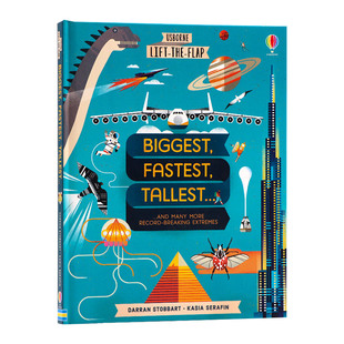 the 进口英语书籍 英文版 Strongest 英文原版 Lift 绘本 Biggest flap 儿童科普 尤斯伯恩翻翻学 Fastest 大快高壮 Highest