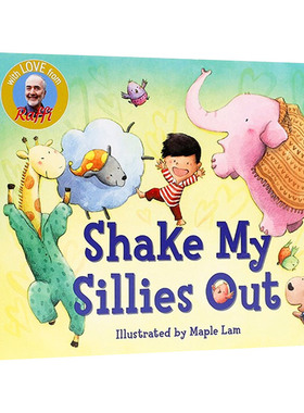 摇摆我的傻子 英文原版 Shake My Sillies Out 启蒙认知绘本 英文版