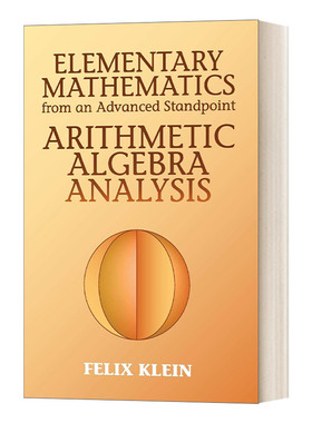从高等角度看初等数学 英文原版 Elementary Mathematics from an Advanced Standpoint 算术 代数 分析 英文版 进口英语书籍