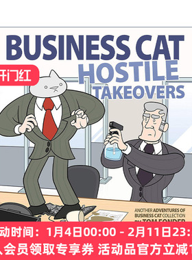 英文原版 Hostile Takeovers 霸道总裁喵2 幽默漫画 英文版 进口英语原版书籍