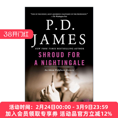 英文原版 Shroud for a Nightingale 夜莺的尸衣 亚当?达格利什侦探系列 当代推理小说女王P.D.詹姆斯 英文版 进口英语原版书籍